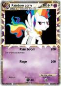 Rainbow pony