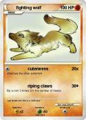 fighting wolf