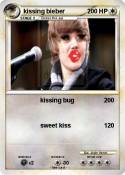 kissing bieber