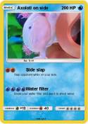 Axolotl on side