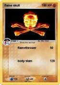 flame skull