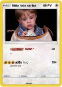 Niño roba carta