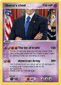 Obama's chest