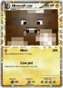 Minecraft cow