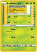 Pokémon card