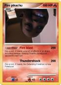 Fire pikachu