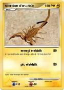 scorpion d'or