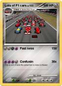 Lots of F1 cars