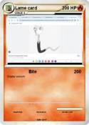 Lame card
