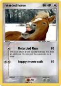 retarded horse