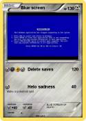 Blue screen