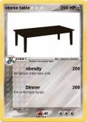 obese table