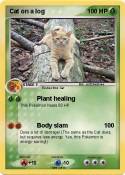 Cat on a log
