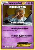 my mum died