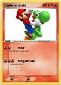 mario op yoshi