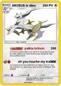 ARCEUS le dieu