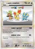 x and y starter
