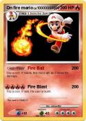 On fire mario