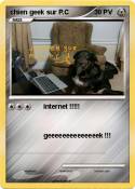 chien geek sur