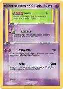 top three cards??????pls