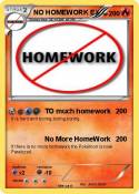 NO HOMEWORK
