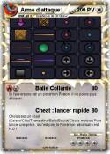 Arme d'attaque