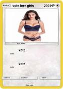 vote fore girls