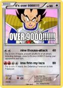 it's over 9000!