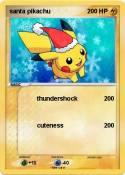 santa pikachu