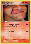 i eat my booger