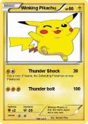 Winking Pikachu