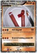 Funny hotdog