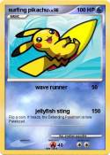 surfing pikachu