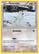 Snow man.