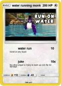 water running