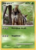 loup gris b***
