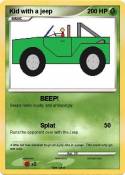Kid with a jeep