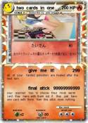 two cards in