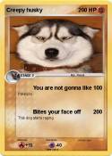Creepy husky