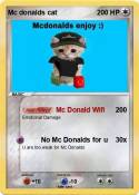 Mc donalds cat
