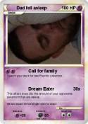 Dad fell asleep