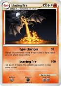 blazing fire
