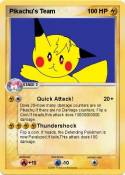 Pikachu's Team