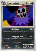 Clown en bois