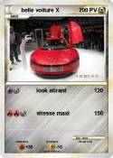 belle voiture X