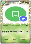 Keep memmo