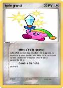 épée grandi