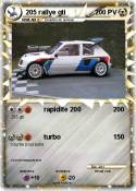 205 rallye gti