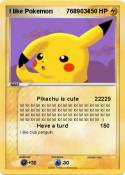 I like Pokemon