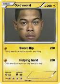 Gold sword